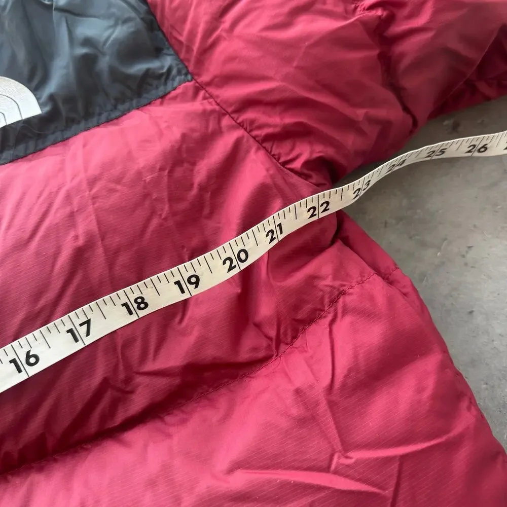 Vintage Y2k The North Face Retro Nuptse Red Black Down Fill Men's Medium Puffer
